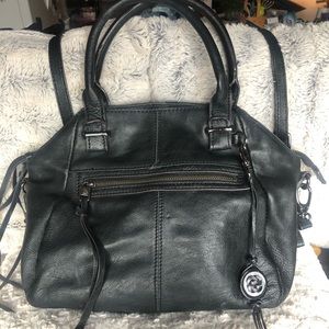 Signature leather Elliott Luca black purse